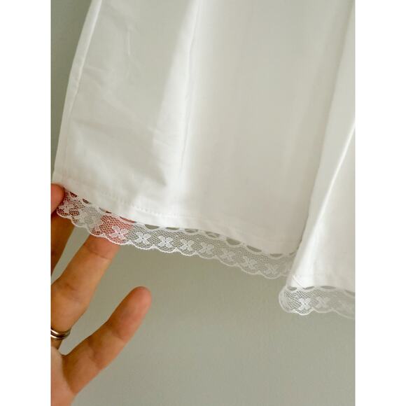 J.CREW | NWT Tall pleated tie-waist mini skirt in White | Sz TM - Picture 4 of 9